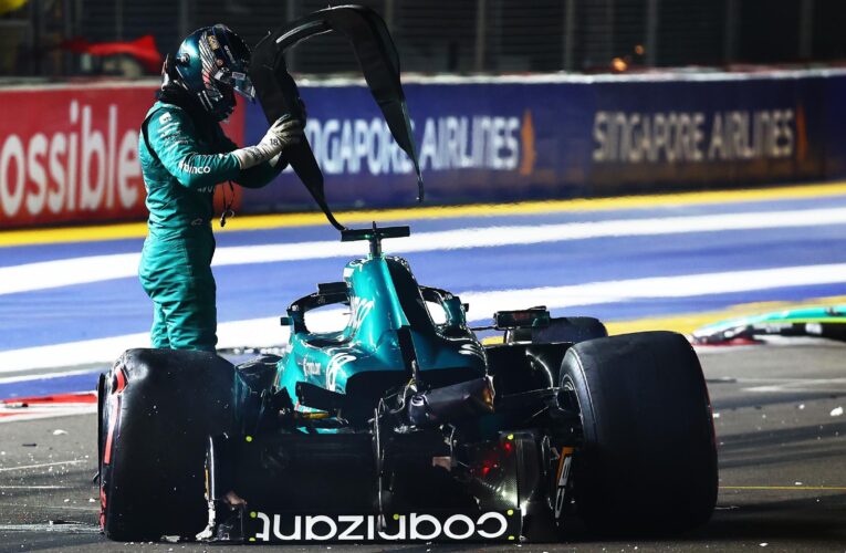 Aston Martin driver Stroll pulls out of Singapore GP following qualifying crash