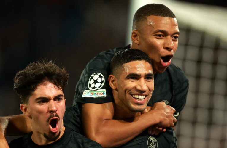 Paris Saint-Germain 2-0 Borussia Dortmund: Kylian Mbappe and Achraf Hakimi both score in Champions League opener