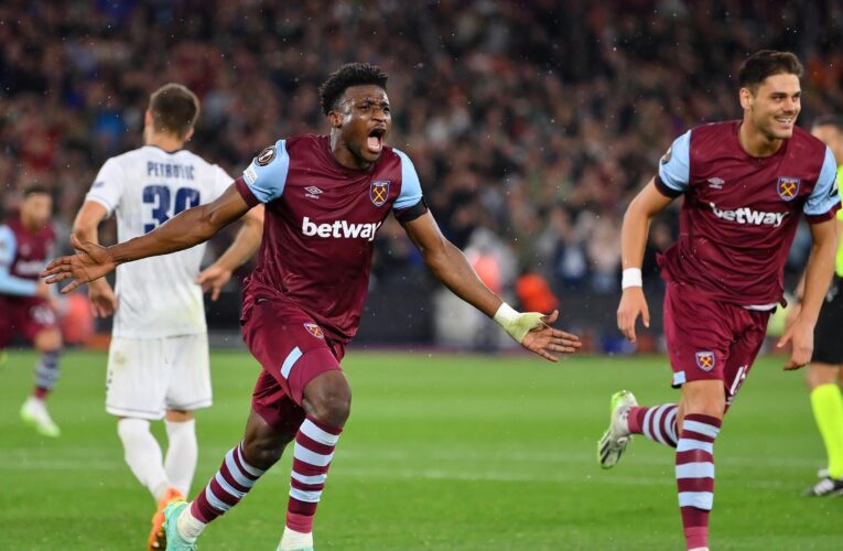 West Ham 3-1 TSC Backa Topola: Hosts storm back to record UEFA Europa League victory after early scare