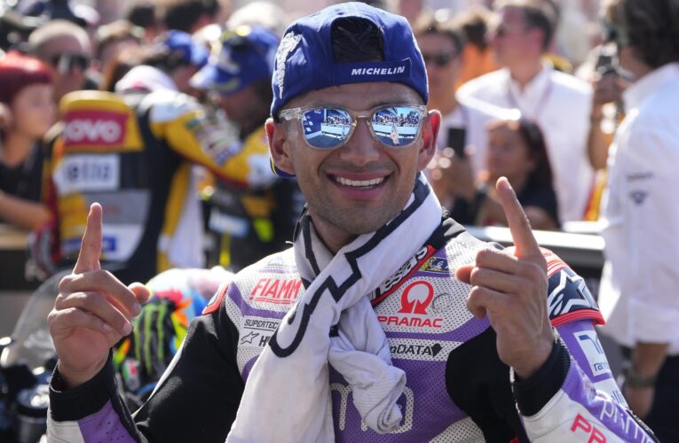 MotoGP 2023: Jorge Martin wins historic sprint race in India as Marc Marquez returns to podium
