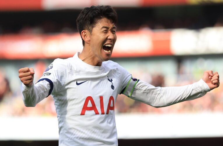 Arsenal 2-2 Tottenham: Son Heung-min earns point for Spurs in frenetic north London derby in Premier League