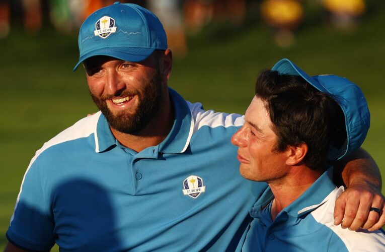 Team Europe open record-equalling lead over US in Ryder Cup opening day