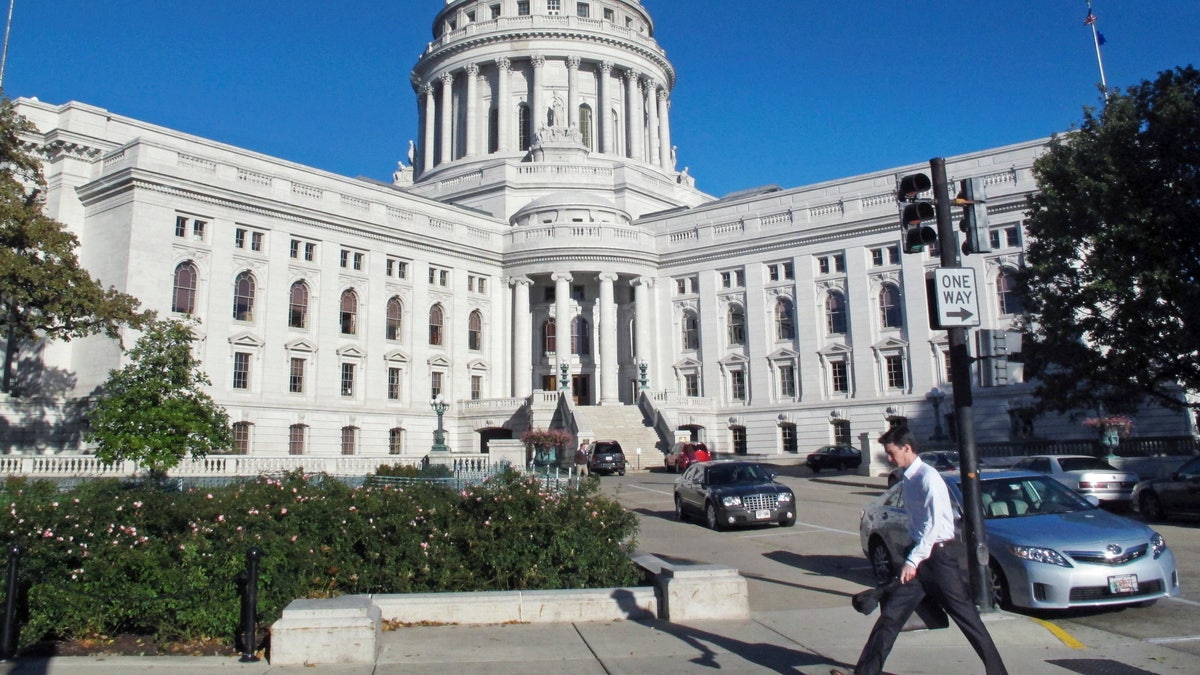 The Wisconsin state Capitol building