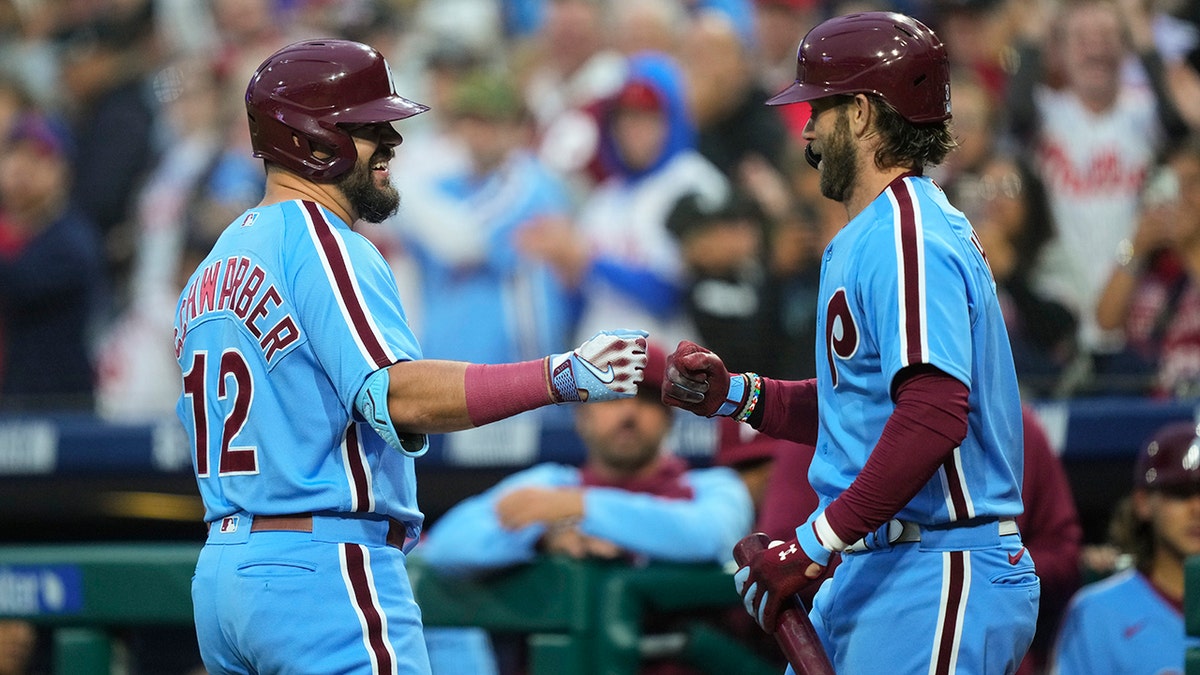 Bryce Harper and Kyle Schwarber