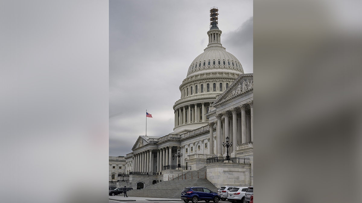 Street view of the US Capitol.