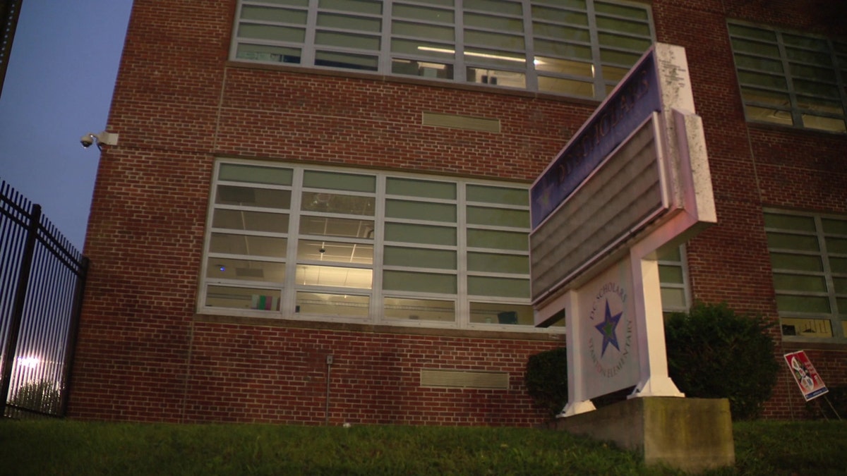 DC Elementary School Bullet hole