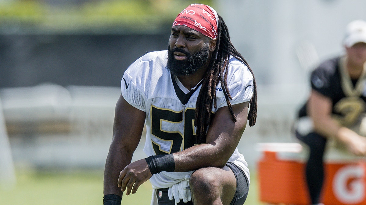 Demario Davis at camp