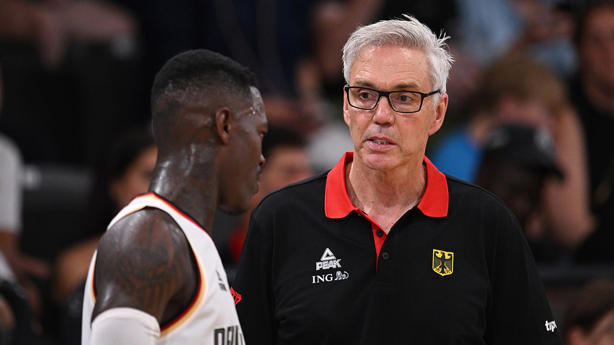 Dennis Schroder speaks with Gordon Herbert