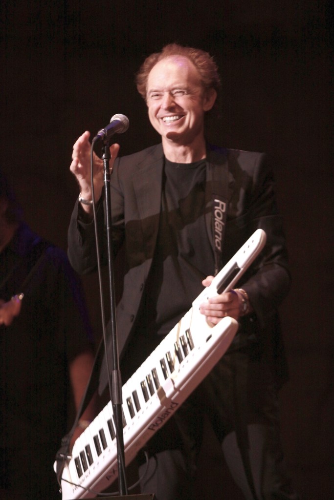 Wright is shown performing on stage during a "live" concert appearance on April 13 2010.