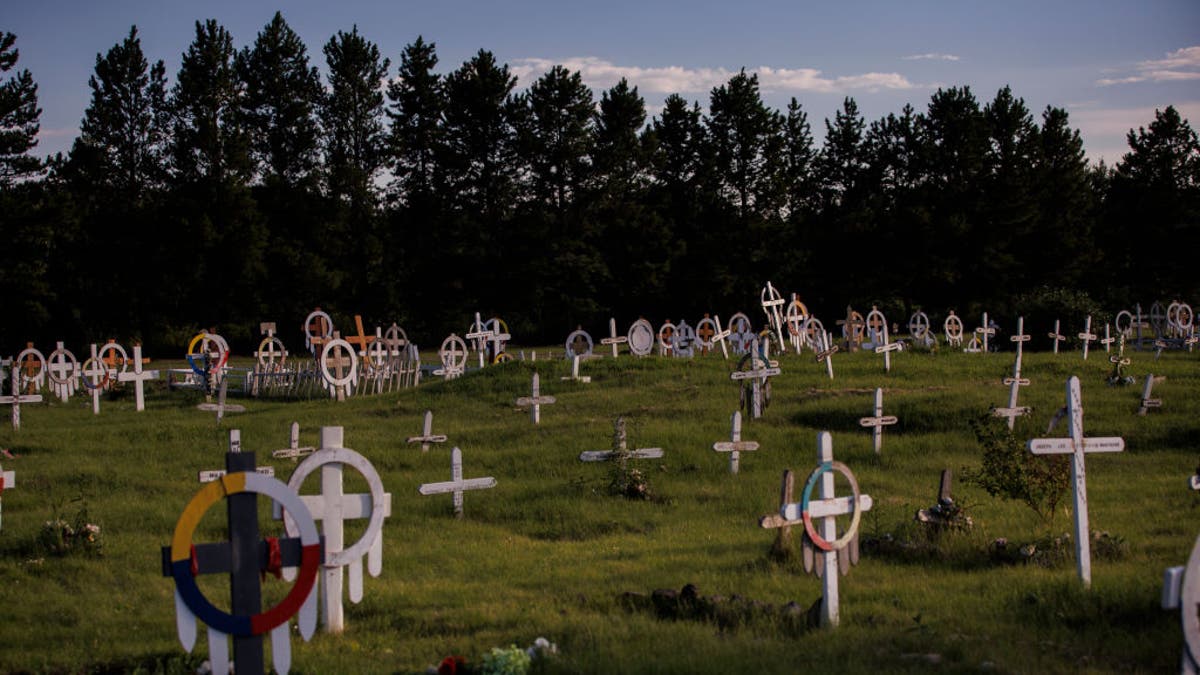 site of graves of indigenous children in Canada