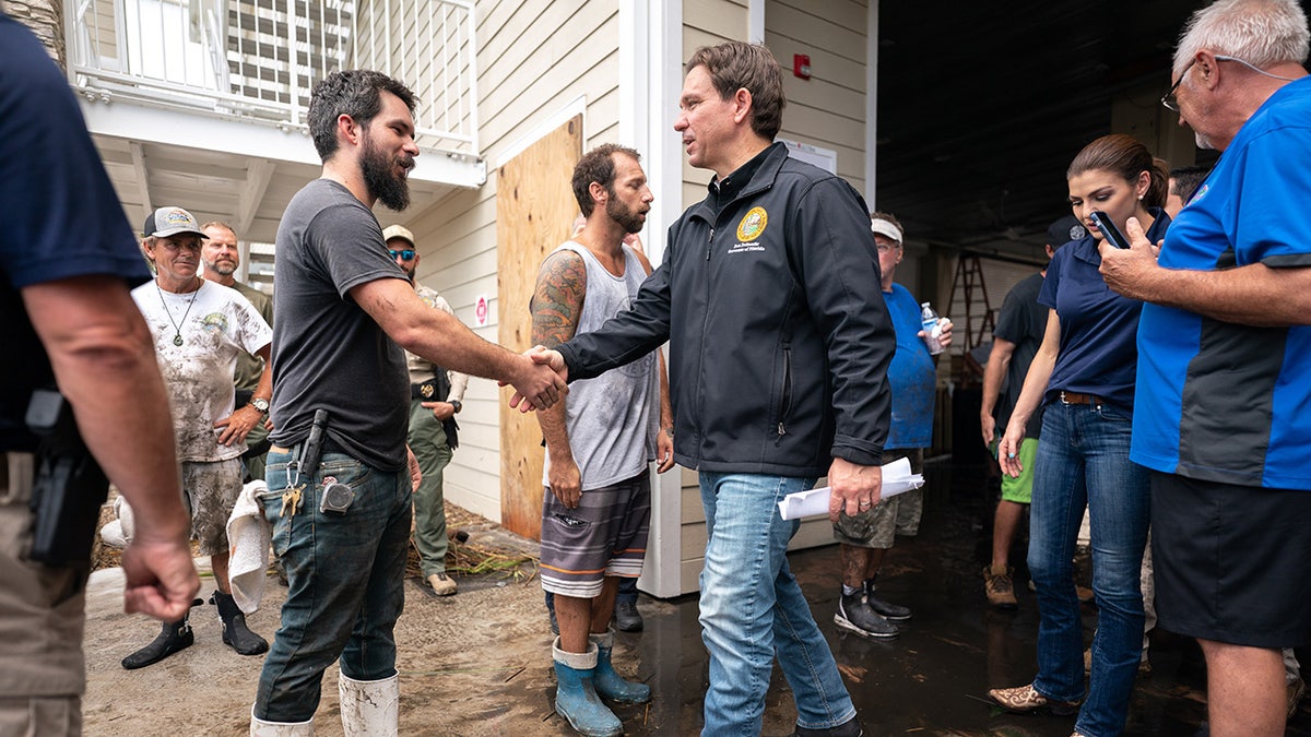 DeSantis visits hurricane damage