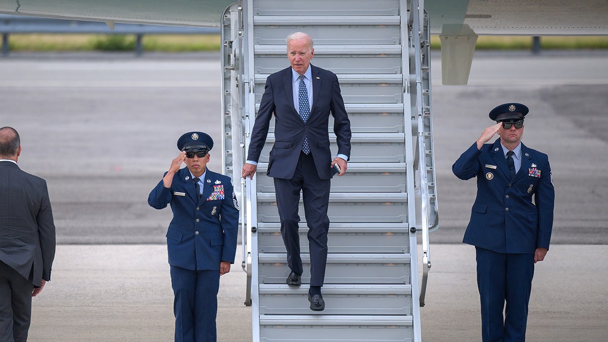 Biden walking