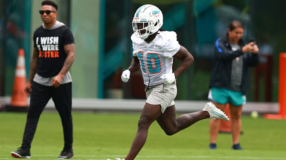 Tyreek Hill at training camp