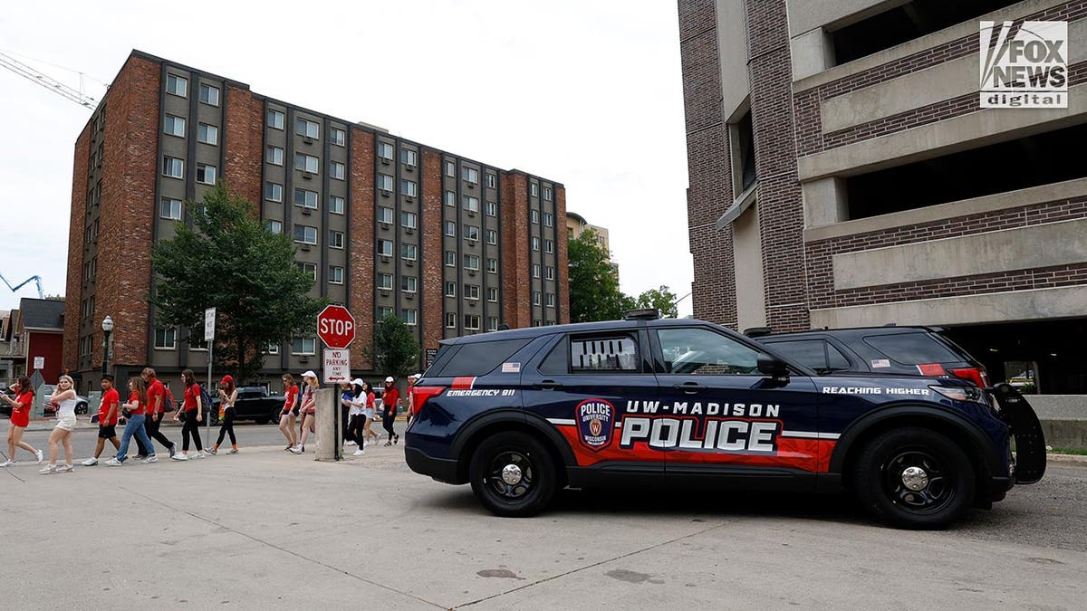 Police car at the University of Wisconsin