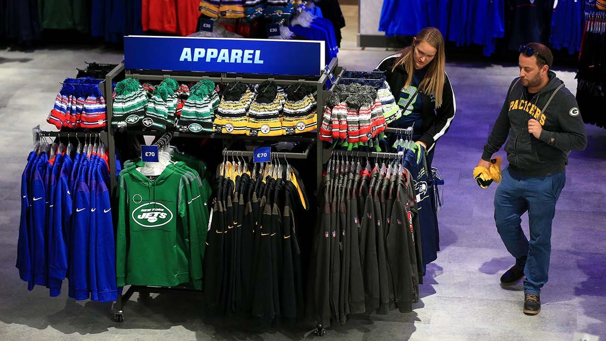 Stadium merchandise inside a store