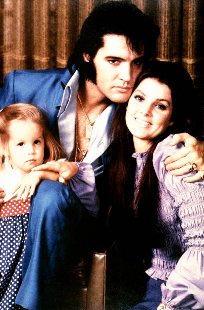 Priscilla Presley and family. 