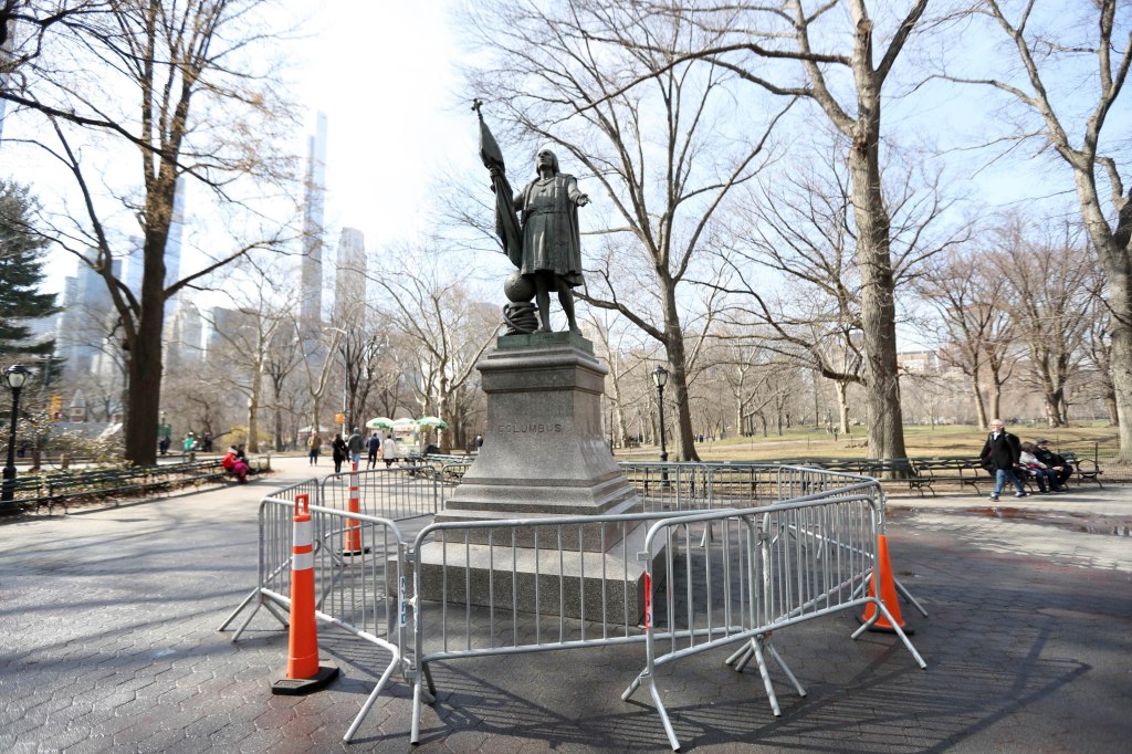 The statue of Christopher Columbus at Columbus Circle
