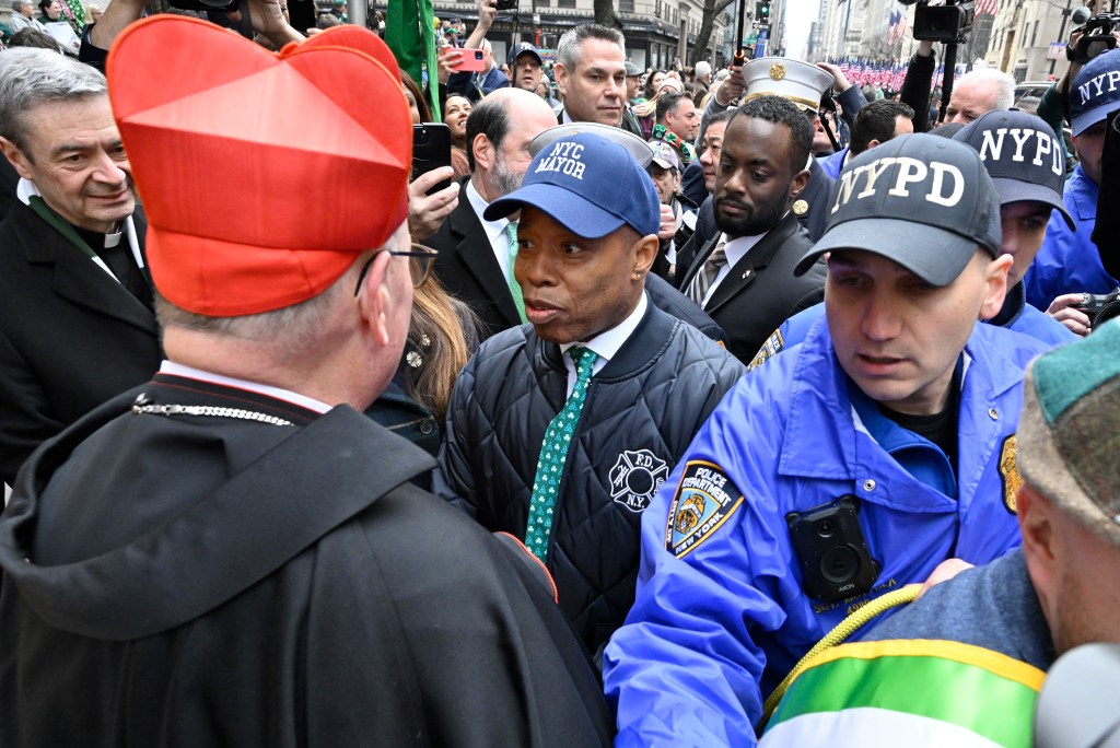 cardinal dolan, mayor adams