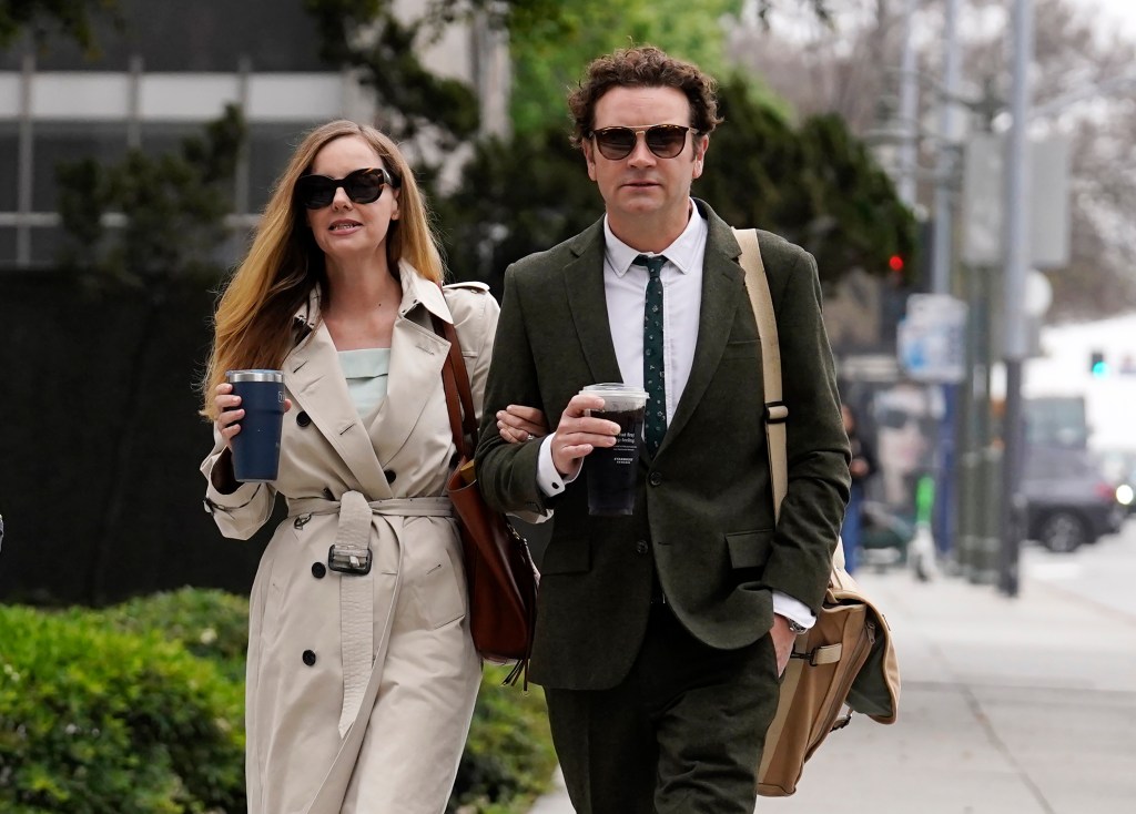 Masterson and his wife Bijou Phillips walking to court on May 16, 2023. Masterson was sentenced to 30 years in prison last week.
