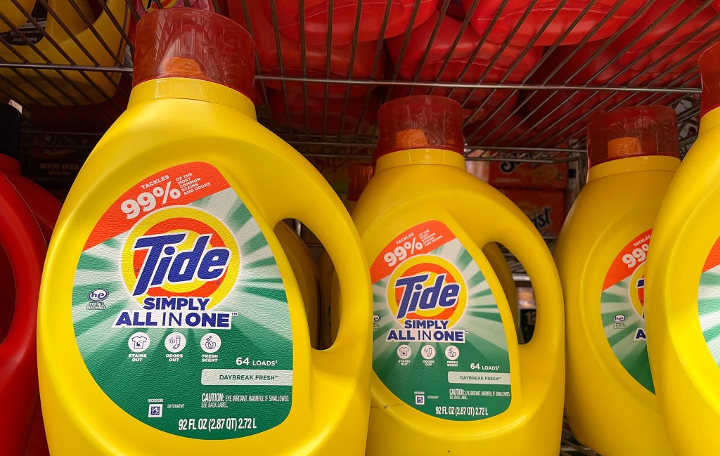 Tide on the shelf. 