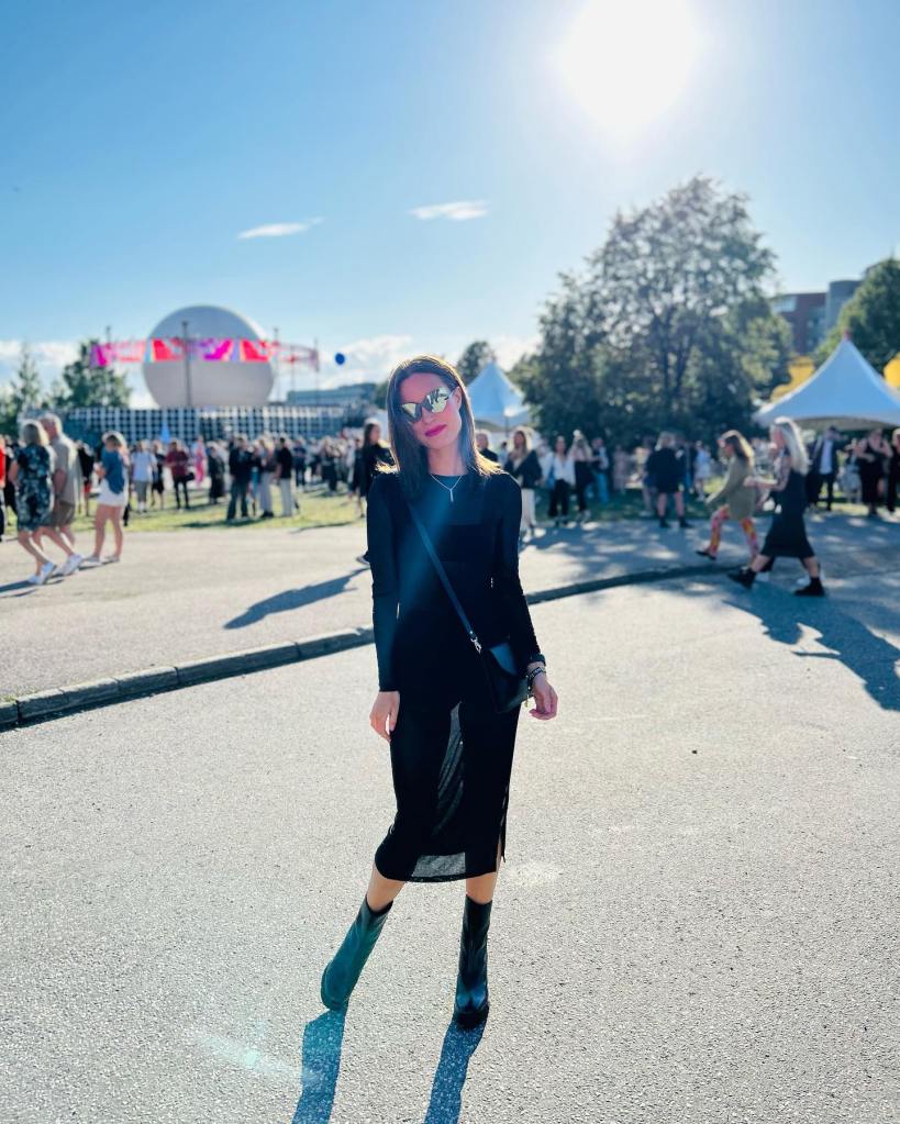 Sanna Marin attended the Flow Festival in Helsinki in August.