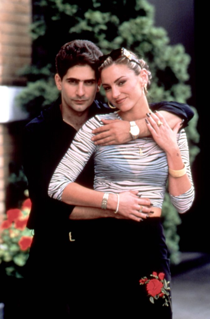 Drea De Matteo with Michael Imperioli in "The Sopranos." 