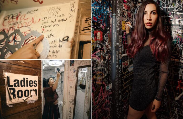 Musical comedian Caitlin Cook writes songs based on bathroom graffiti