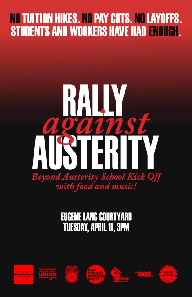 Rally Against Austerity poster