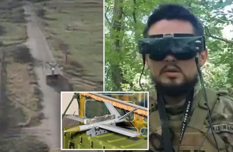 Video shows explosive Ukraine drone destroying Russian truck