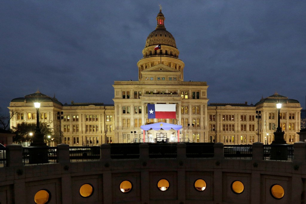 Texas state capital building. 