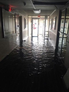 The Econo Lodge motel was previously closed due to flooding damage.