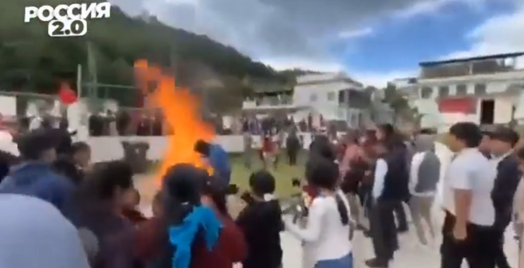 Mexican parents blaze textbooks infected with 'virus of communism' i