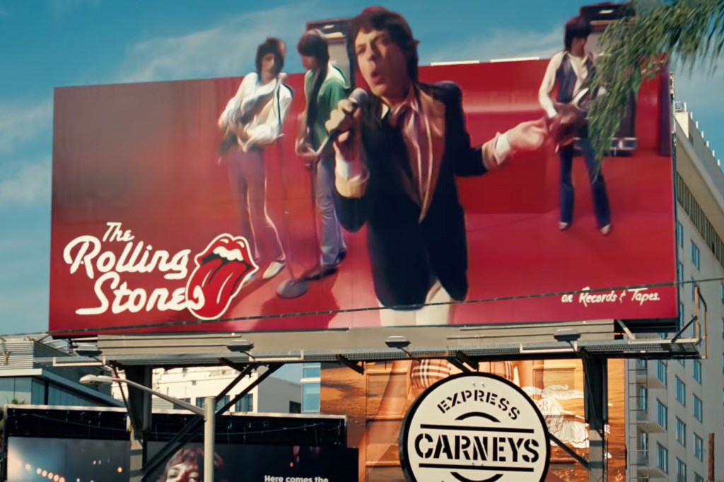 The Rolling Stones in their "Angry" video.