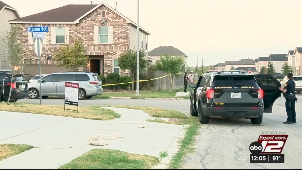 Police are pictured in front of the home the Zunigas shared.