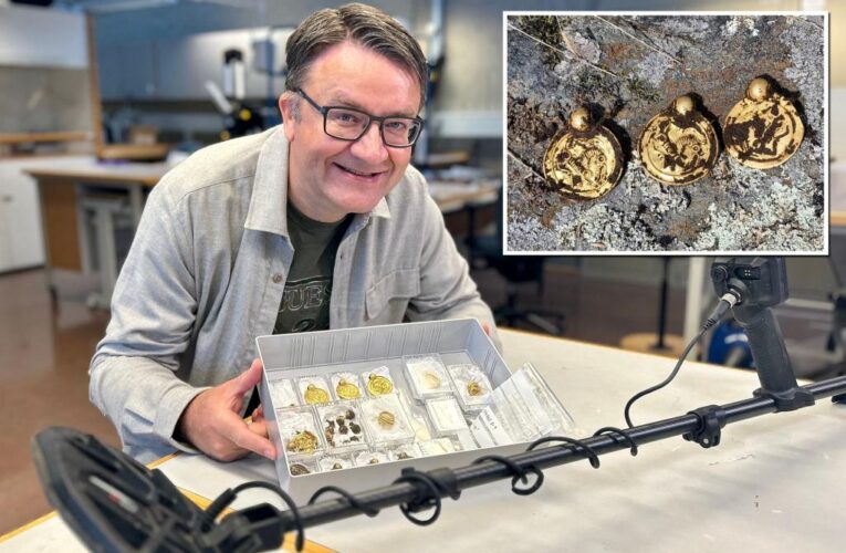 Man walking with metal detector finds cache of gold jewelry dating back to 500 AD: ‘Find of the century’