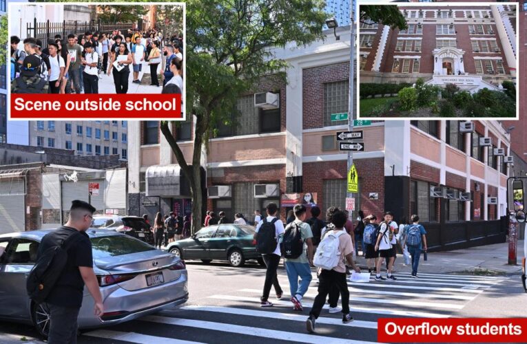 Queens high school hits capacity amid migrant influx