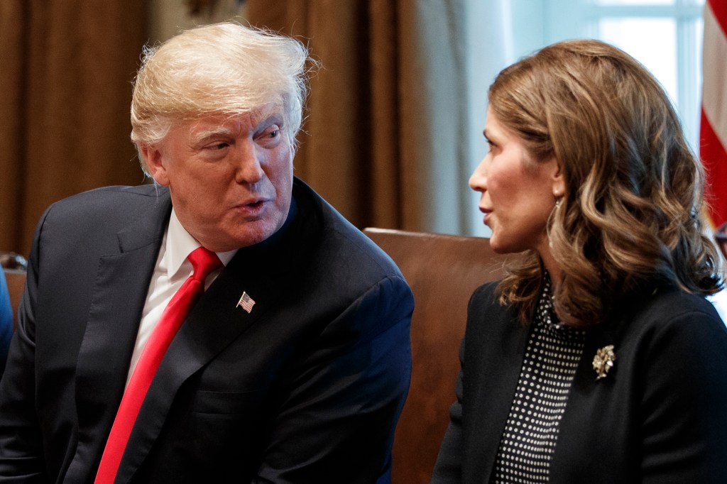 Noem suggested that she would be a strong pick to be Trump’s vice presidential candidate during the interview Thursday.
