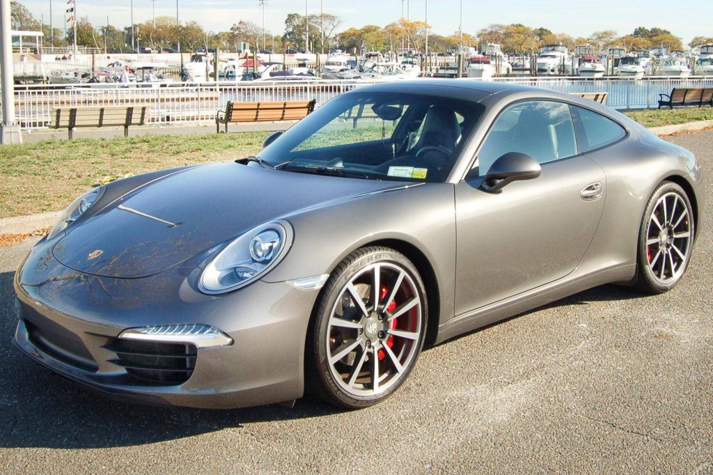A stock image of a Porsche 
