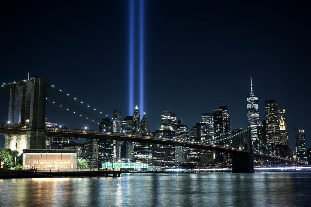 Tribute in Light ceremony on 9/11