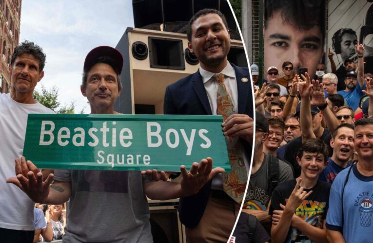 Beastie Boys celebrate renamed NYC intersection