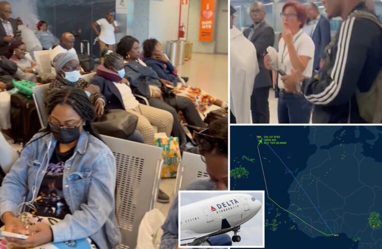 Delta fliers on island after diversion told to be ‘grateful’ plane didn’t crash