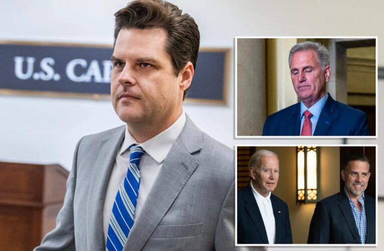 Matt Gaetz threatens to oust McCarthy as House speaker in fiery floor speech