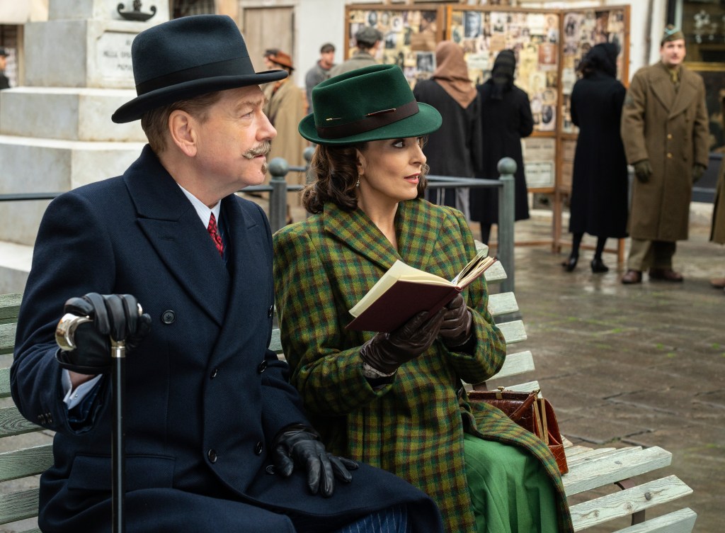 Kenneth Branagh and Tiny Fey in A Haunting In Venice.