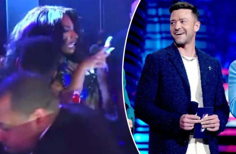 Megan Thee Stallion appears to argue with Justin Timberlake backstage at VMAs 2023