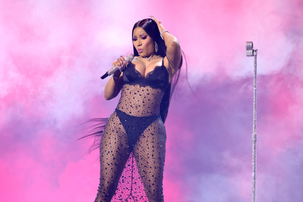 icki Minaj performs onstage during the 2023 MTV Video Music Awards at Prudential Center on September 12, 2023 in Newark, New Jersey.