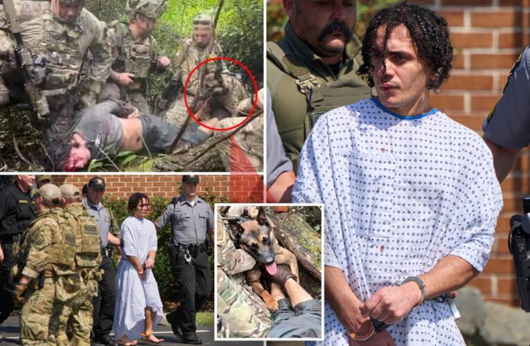 Danelo Cavalcante pictured barefoot and bloodied after capture