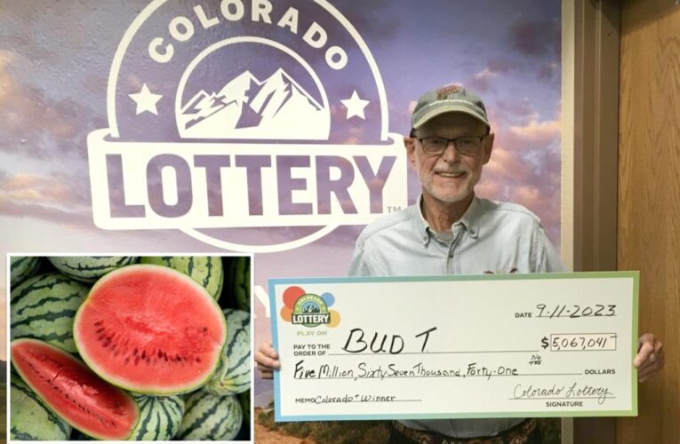 Colorado man who won $5 million in lottery says first purchase was a watermelon