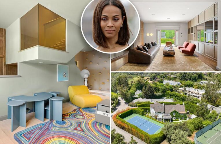 Zoe Saldana looks to sell Beverly Hills mansion for $16.5M
