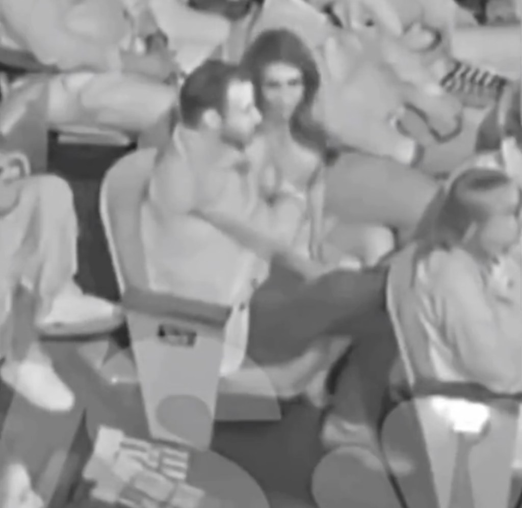 Security footage from Denver’s Buell Theatre captured the recently divorced congresswoman vaping, obstructing the view of others and seemingly groping and being groped by her date.