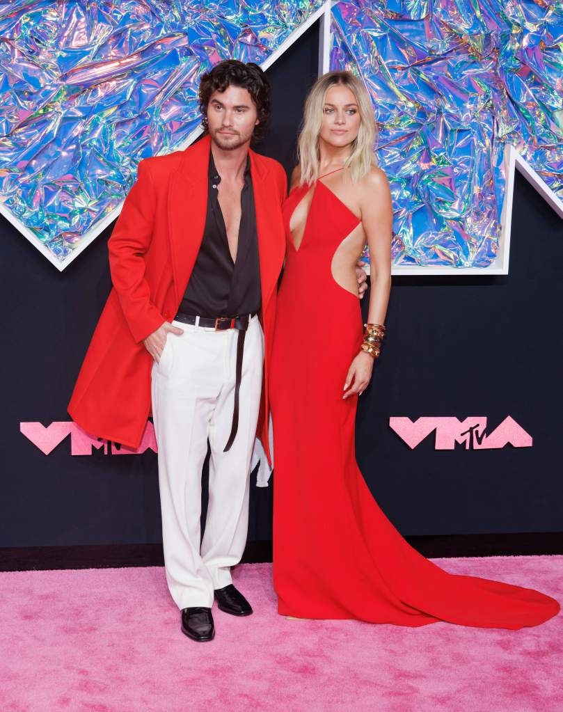 Stokes and Ballerini on the red carpet at the 2023 MTV Video Music Awards  on September 16, 2023.